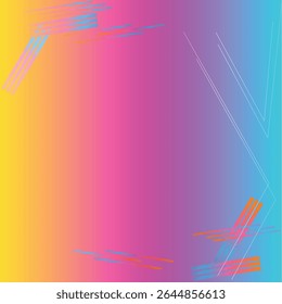 Abstract background yellow, pink, and blue gradient, geometric shapes design