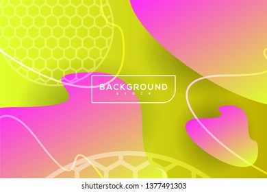 abstract background with yellow and pink gradient with irregular shapes. suitable for background, landing page, wallpaper, home screen, theme. vector eps 10