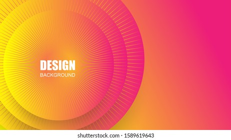 Abstract background. Yellow and Pink background overlap layer on gradient colors. vector.