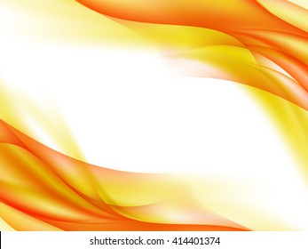 Abstract background with yellow, red and orange lines in the corners, vector illustration