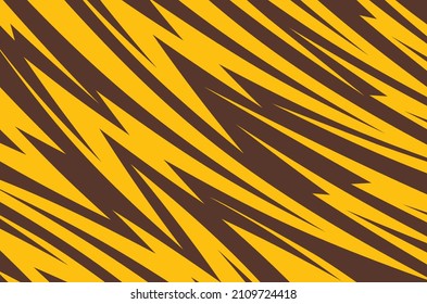 Abstract background with yellow spikes and jagged zigzag line pattern	