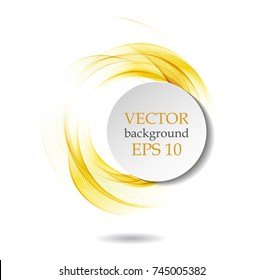Abstract background with yellow spiral