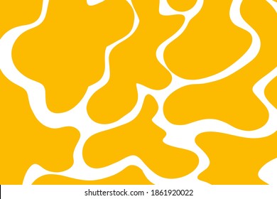 Abstract background with yellow spots like cow coloring