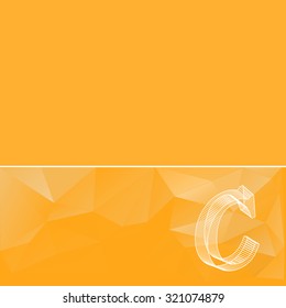 abstract background in yellow tones. Creative concept vector background.