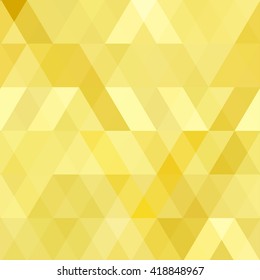 Abstract background. Background yellow triangles and polygons. Vector image