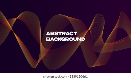 Abstract Background with Yellow wave