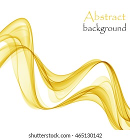 Abstract background with yellow wave
