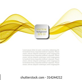Abstract background with yellow waves