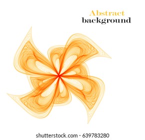 Abstract background with yellow waves