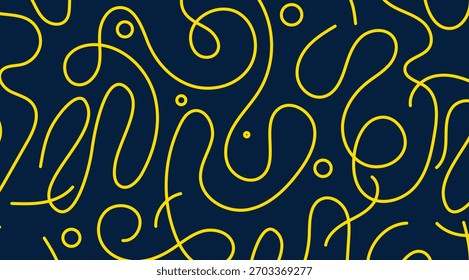 Abstract Background with Yellow Wavy Lines - Graphic Design Asset for Modern Art, Wallpaper, and Digital Projects.