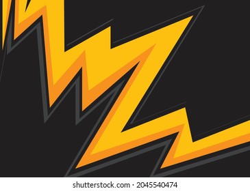 Abstract background with yellow zigzag line pattern