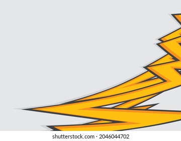 Abstract background with yellow zigzag line pattern and some copy space area