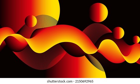 Abstract background in yellow-red-black. Stylized German flag. Stylized Belgian flag. Abstract bg. Vector design. Tricolor. Vector background.