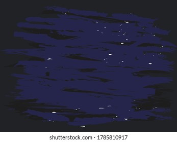 Resumen de fondo para tu anuncio y texto. Un fondo negro oscuro y trazos de pincel expresivo azul. Ilustración del vector