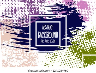 Abstract background for your design. Universal background. Colorful elements. Cover, flyer, banner, web, print. Acrylic paints. Wallpaper