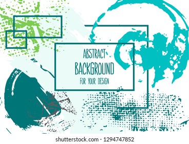 Abstract background for your design. Universal background. Cover, flyer, banner, web, print. Colorful elements. Acrylic paints. Creative