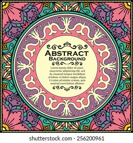 Abstract Background For Your Design. Vintage Invitation Card