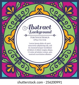 Abstract Background For Your Design. Vintage Invitation Card
