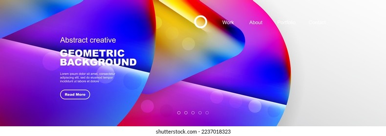 Abstract background for your landing page design. Web page for website or mobile app wallpaper