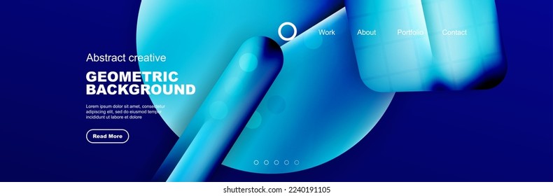 Abstract background for your landing page design. Web page for website or mobile app wallpaper