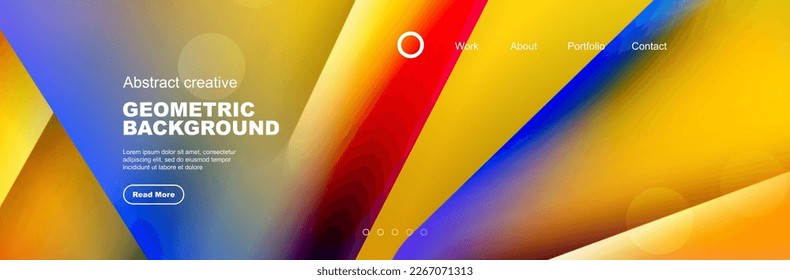 Abstract background for your landing page design. Web page for website or mobile app wallpaper