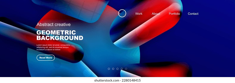Abstract background for your landing page design. Web page for website or mobile app wallpaper