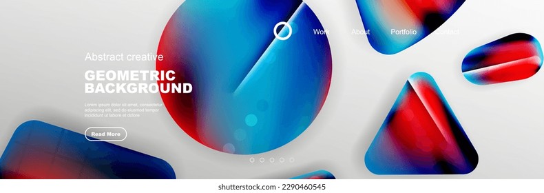 Abstract background for your landing page design. Web page for website or mobile app wallpaper