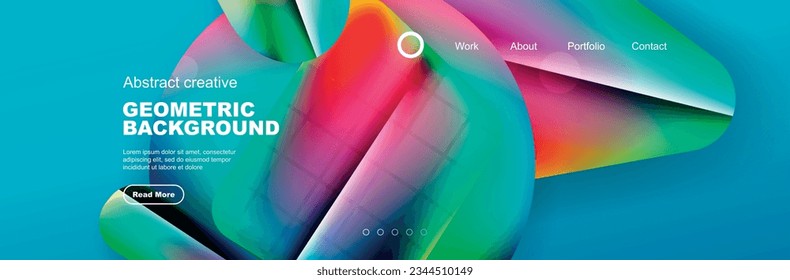 Abstract background for your landing page design. Web page for website or mobile app wallpaper
