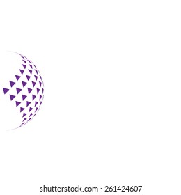 Abstract background for your text and logo - stock vector illustration. Triangles