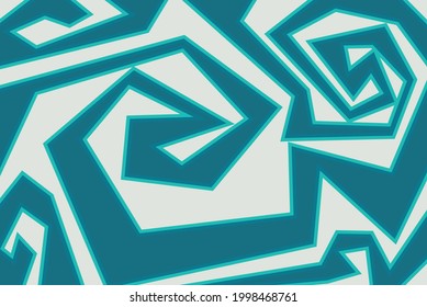 Abstract background with zigzag and curly lines pattern