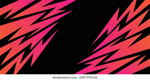 Abstract background with zigzag spike pattern and with some copy space area