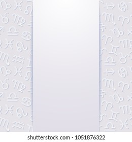 Abstract background with zodiac signs. Vector illustration.
