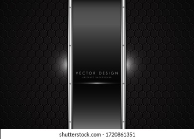   Abstract background.black and gray with dark space modern design.Vector illustration.Eps10