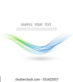 Abstract Background.Blue And Green Wavy Lines For Brochures,website,flyers Design.Transparent Waves.