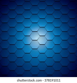 abstract background,blue hexagon 