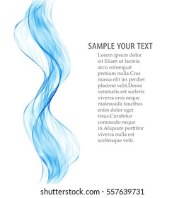 Abstract background.Blue wavy lines for brochures,website,flyers design.Transparent waves.