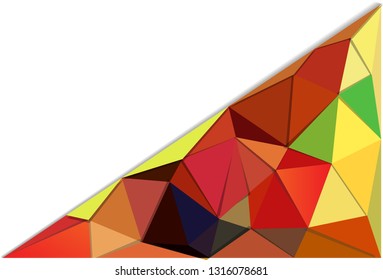 abstract background,colorful low polygon triangle and geometric shape design concept,wallpaper copy space for insert text,vector art and illustration. multi color diamond crystal backdrop. 