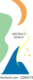 Abstract background.Design background for social media post, stories.Abstract shape with minimal design. Vector illustration. Design can be use for shop, fashion, blog.