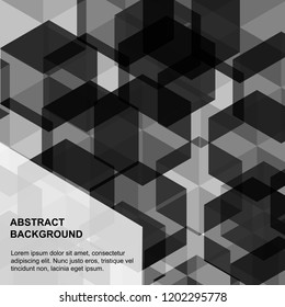 abstract background,EPS10 Design Graphic Concept box square blend with color Different level