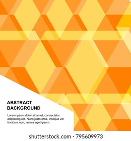 abstract background,EPS10 Design Graphic Concept box square color Orange blend with color Different level