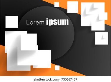abstract background.geometric figures.quads. banner eps 10