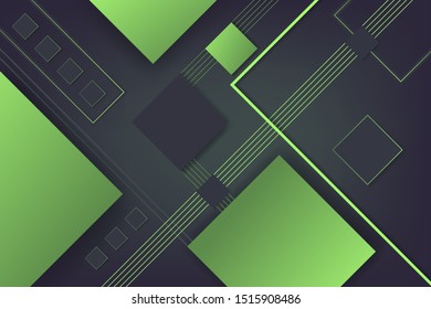 Abstract background.gradient geometric shapes with green color,beautiful background.