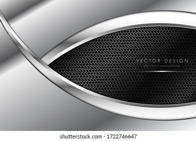  Abstract background.Gray and silver with dark space modern design.Vector illustration.Eps10
