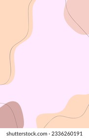 Resumen de fondo.Hand dibujó varias formas y objetos de doodle.Ilustraciones vectoriales modernas y contemporáneas.Colores pasteles