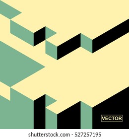 Abstract background,Isometric cover design. Architecture book. Business backgrounds with trendy design. Applicable for covers posters and banner designs.vector illustration