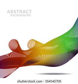 Abstract background,line wave vector design