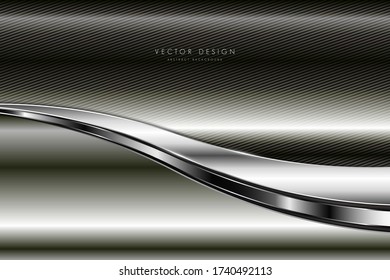   Abstract background.Luxury of black and gray with silver glossy.Modern design.Layout for banner, business, presentations, flyers, posters.Vector illustration.Eps10