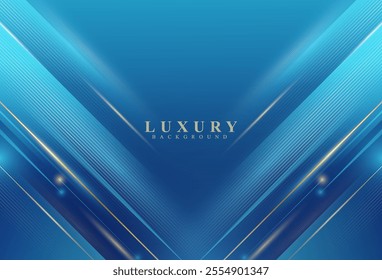 abstract background,luxury ,blue gradations,gold shape effect style,memphis,background,vector,eps 10