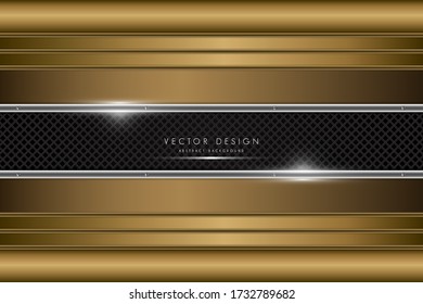 Abstrakter Hintergrund.Luxus von Gold mit dunklem Raum, modernes Design.Vector Illustration.Eps10