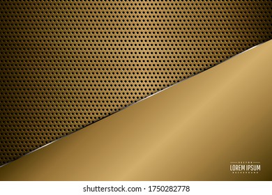 Resumen de fondo.Lujo de oro Diseño moderno.Ilustración vectorial.Eps10
